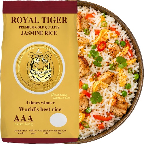 Ryż Jaśminowy Długoziarnisty PREMIUM GOLD Klasa Jakości AAA 1kg 1000g ROYAL TIGER