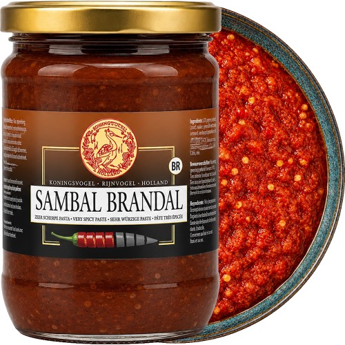 Sos Chili Gęsta Pasta Przecier z Papryczek Sambal Brandal Hot w Słoiku 750g KONINGSVOGEL