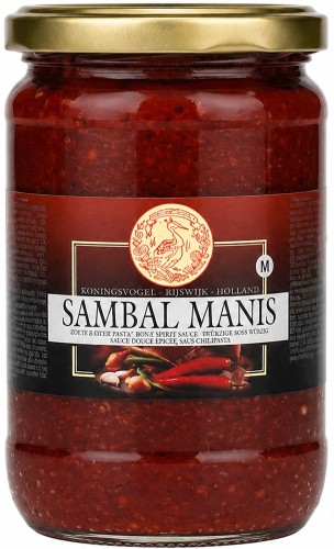 Sos Chili Gęsta Pasta Przecier z Papryczek Sambal Manis Hot w Słoiku 750g KONINGSVOGEL