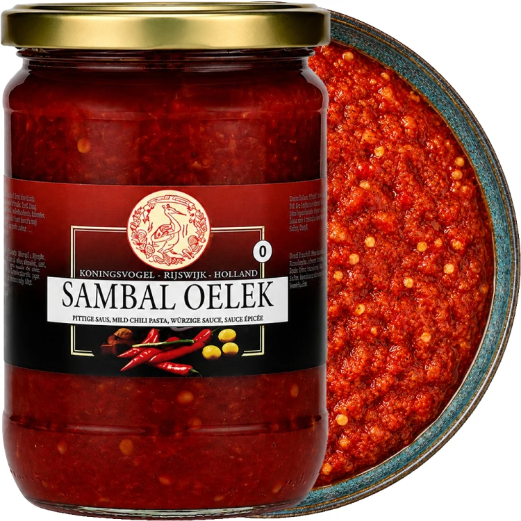 Sos Chili Gęsta Pasta Przecier z Papryczek Sambal Oelek Hot w Słoiku 720g KONINGSVOGEL