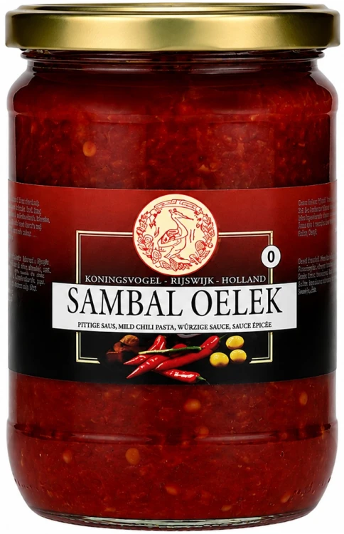 Sos Chili Gęsta Pasta Przecier z Papryczek Sambal Oelek Hot w Słoiku 720g KONINGSVOGEL