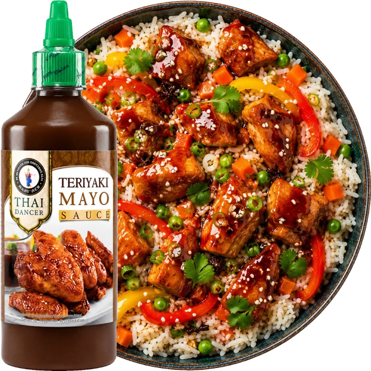 Tajski Sos Mayo Teriyaki Majonez Do Sushi Gęsty DIP Do Potraw 450ml THAI DANCER