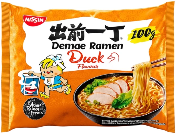 Zupka Błyskawiczna Makaron Instant Demae RAMEN Kaczka DUCK 100g NISSIN