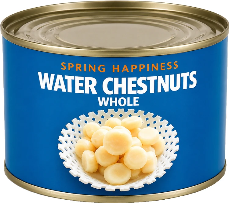 Jadalne Chrupiące Kasztany Wodne w Całości Całe Owoce 227g SPRING HAPPINESS
