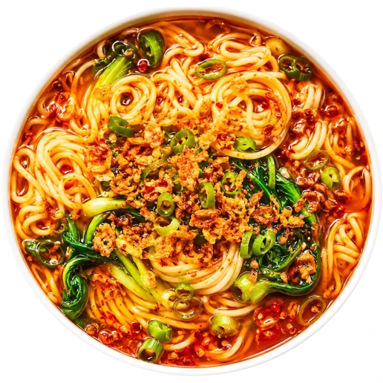 Wietnamska Zupka Błyskawiczna Instant o Smaku Chilli i Chrupiącej Cebuli Hao Hao 75g ACECOOK
