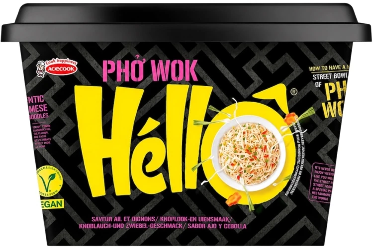 Wietnamski Makaron Błyskawiczny Instant Pho Wok z Cebulą i Czosnkiem Kubek Cup 76g ACECOOK