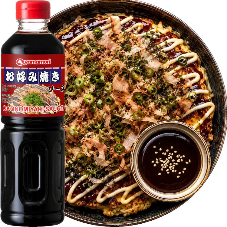 Gęsty Słodko Słony Sos OKONOMIYAKI Głęboki Smak Umami 500ml YAMAMORI