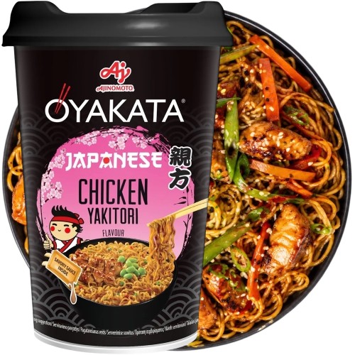 Azjatycka Zupka Błyskawiczna Makaron Instant Japoński Kurczak Yakitori Kubek Cup 93g OYAKATA