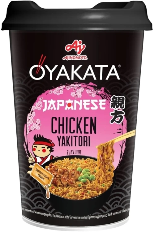 Azjatycka Zupka Błyskawiczna Makaron Instant Japoński Kurczak Yakitori Kubek Cup 93g OYAKATA