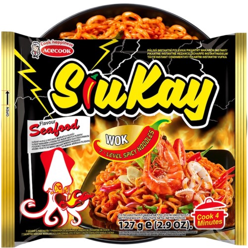 Wietnamska Zupka Błyskawiczna Instant o Smaku Ostrych Owoców Morza 127g ACECOOK