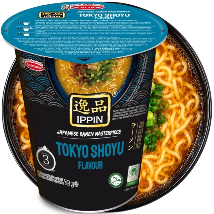 Wietnamska Zupka Błyskawiczna Instant Hakata Tokyo Shoyu Flavour Ramen Kubek Cup 73g ACECOOK
