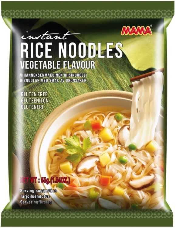 Tajska Zupka Błyskawiczna Makaron Ryżowy Instant Smak Warzywny Vegetable 55g MAMA