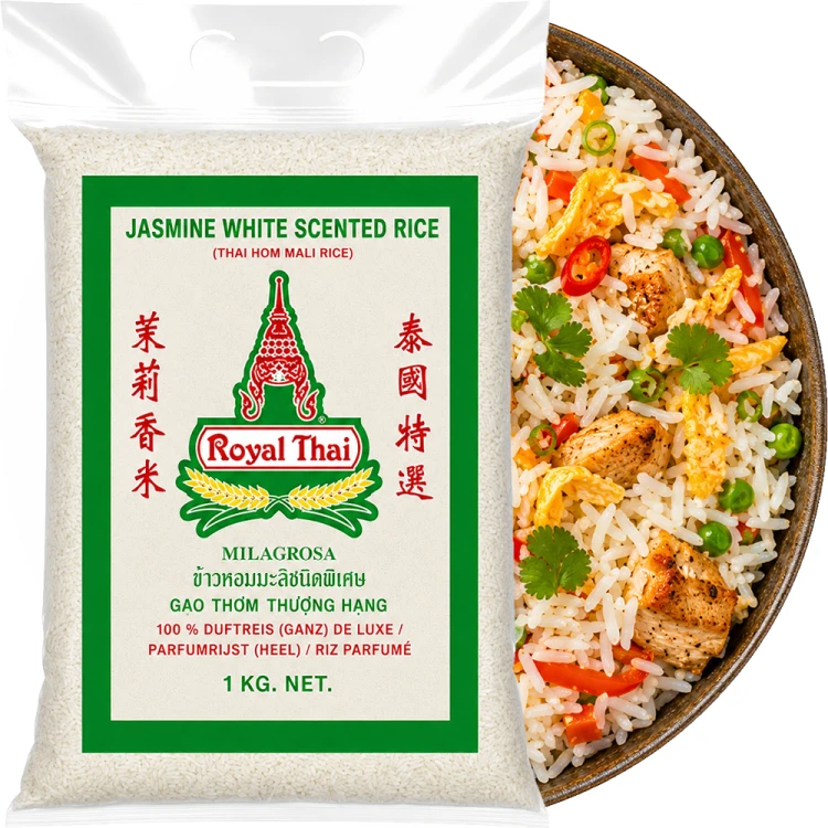 Tajski Ryż Jaśminowy Sypki Długie Ziarno Aromat Jaśminu 1kg 1000g ROYAL THAI RICE