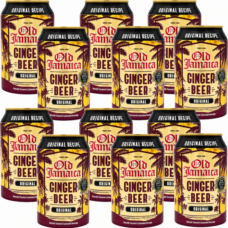 WIELOPAK Napój Piwo Bezalkoholowe Imbirowe Smak Imbiru Ginger Beer 12x330ml OLD JAMAICA
