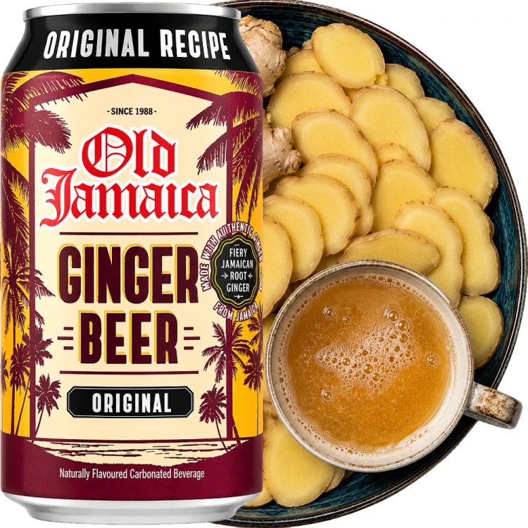 WIELOPAK Napój Piwo Bezalkoholowe Imbirowe Smak Imbiru Ginger Beer 12x330ml OLD JAMAICA