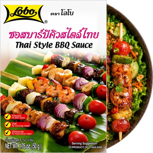 Tajska Marynata Sos Do Tajskiego Thai Barbecue BBQ Na Grilla 50g LOBO