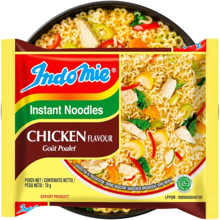 Indonezyjski Makaron Zupka KURCZAK GOUT Instant Chicken Poulet Noodles 70g INDOMIE