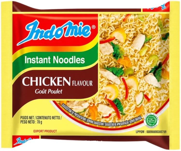 Indonezyjski Makaron Zupka KURCZAK GOUT Instant Chicken Poulet Noodles 70g INDOMIE