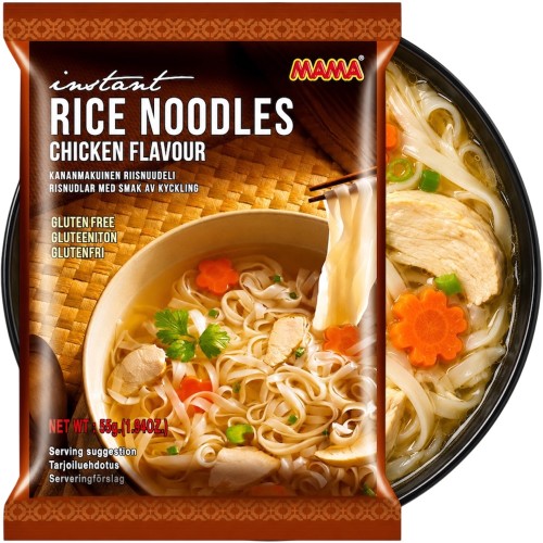 Tajska Zupka Błyskawiczna Makaron Ryżowy Kurczak Chicken Flavour PHO GA 55g MAMA