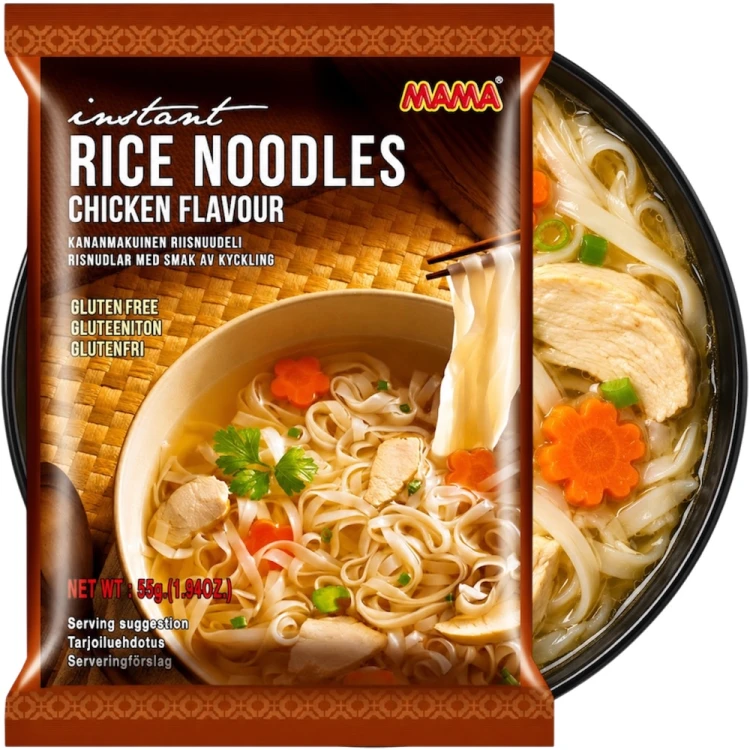 Tajska Zupka Błyskawiczna Makaron Ryżowy Kurczak Chicken Flavour PHO GA 55g MAMA