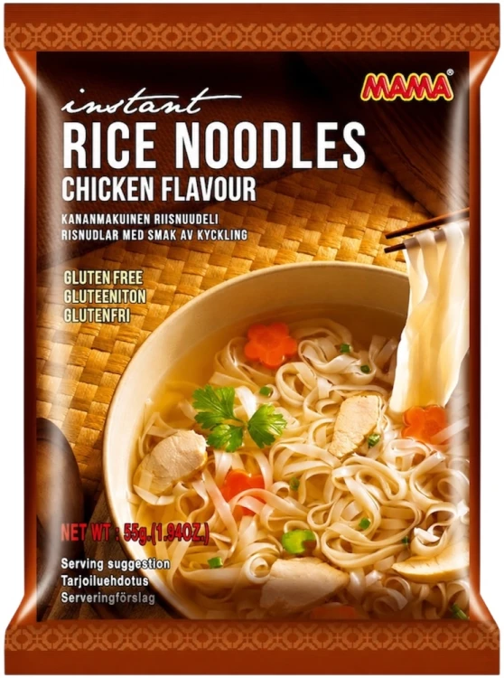 Tajska Zupka Błyskawiczna Makaron Ryżowy Kurczak Chicken Flavour PHO GA 55g MAMA