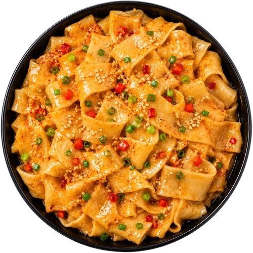 Chiński Błyskawiczny Szeroki Makaron Instant Broad Noodles Sesame Paste 115g BAIJIA