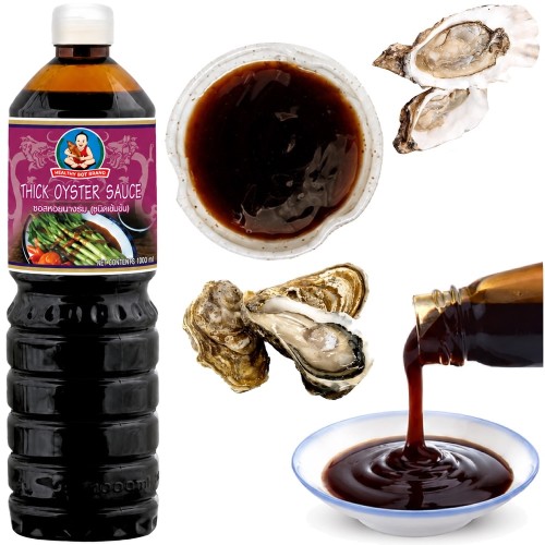 Sos Ostrygowy Gęsty Oryginalny Tajski Smak 1 Litr 1000ml HEALTHY BOY BRAND