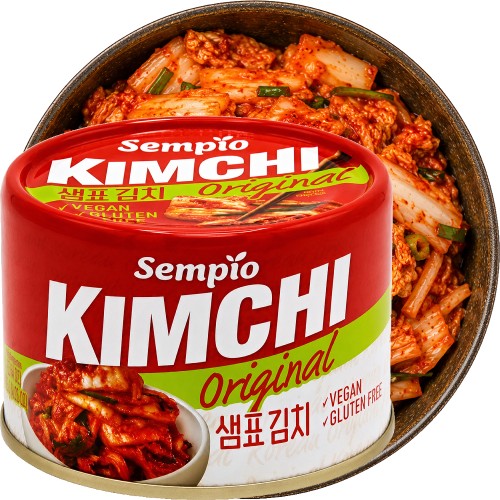 Koreańska Kapusta Kiszona Warzywa KIMCHI Original Świeże Ostre Puszka 160g SEMPIO