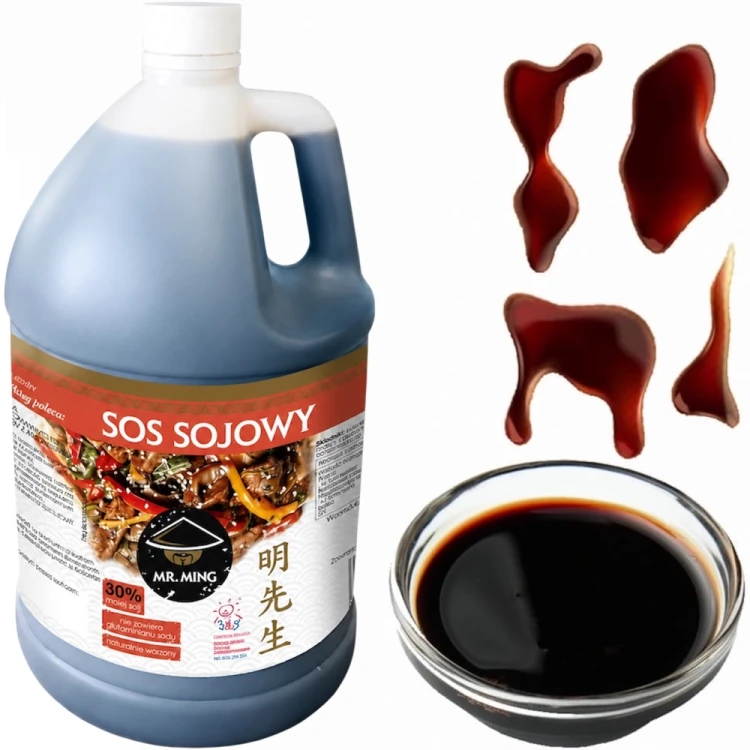 Chiński Sos Sojowy Jasny Gastronomiczny Duży Light Soy Sauce 3,78L MR. MING