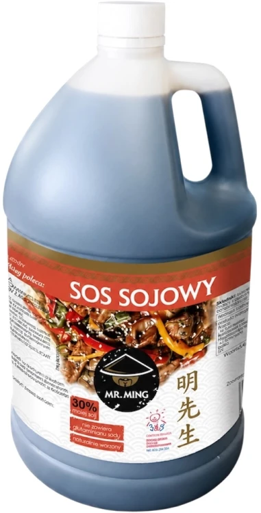 Chiński Sos Sojowy Jasny Gastronomiczny Duży Light Soy Sauce 3,78L MR. MING