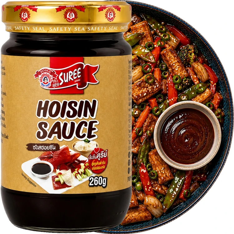 Tajski Gęsty Słodki Sos Śliwkowy HOISIN Marynata Do Mięsa 260g SUREE