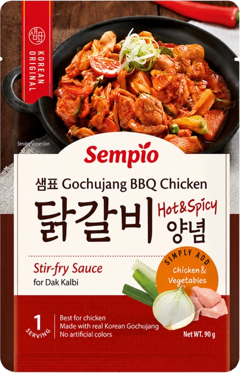 Sos BBQ Gochujang Kurczak Stir Fry Do Dak Galbi Koreański 90g SEMPIO