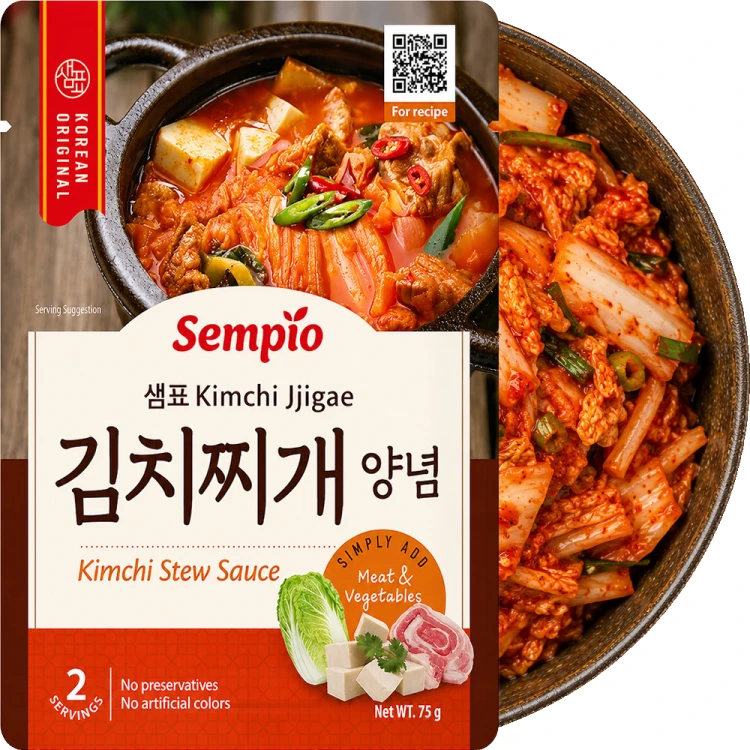 Koreański Sos Pikantna Baza Do KimChi Jjigae w Saszetce 75g SEMPIO