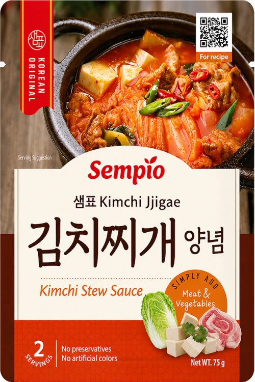 Koreański Sos Pikantna Baza Do KimChi Jjigae w Saszetce 75g SEMPIO
