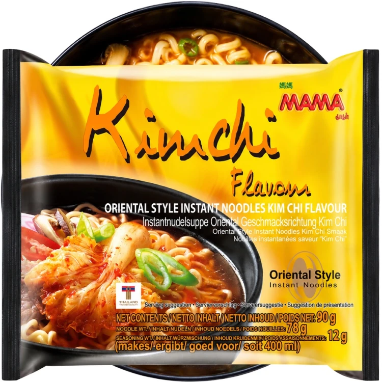 Tajska Zupka Błyskawiczna Makaron Instant o Smaku KimChi Hot 90g MAMA