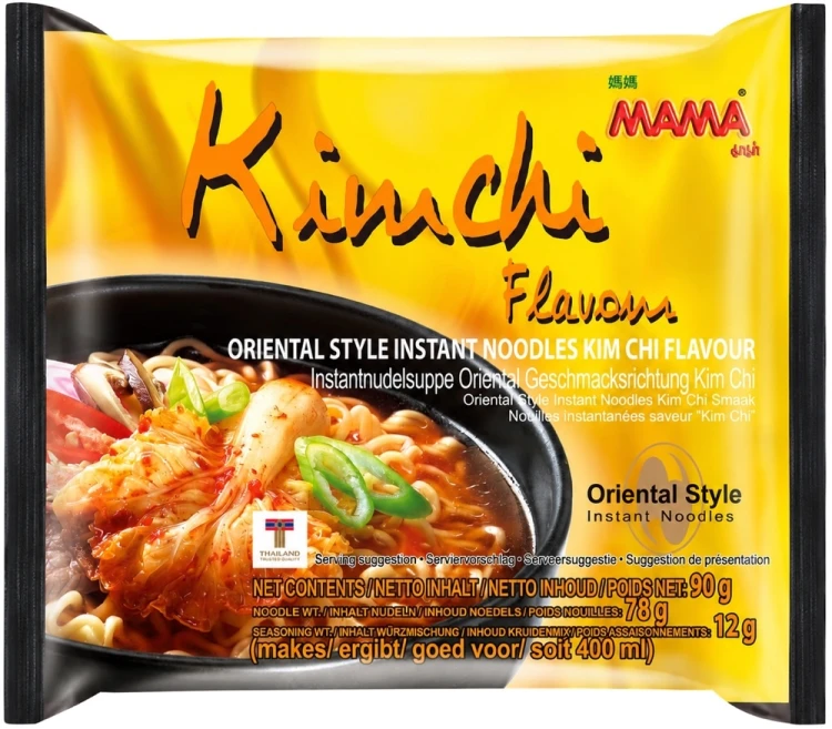 KARTON Tajska Zupka Błyskawiczna Makaron Instant o Smaku KimChi Hot 20 x 90g MAMA