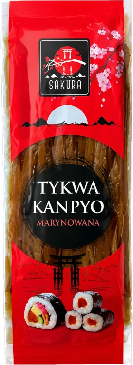 Kanpyo Marynowana Tykwa Do Sushi Karmelowy Smak w Słodkiej Zalewie 150g SAKURA