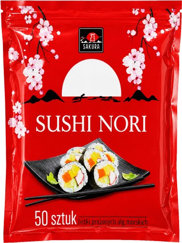 Suszone Wodorosty Glony Algi Morskie Yaki Nori Do Sushi 50 Sztuk SAKURA