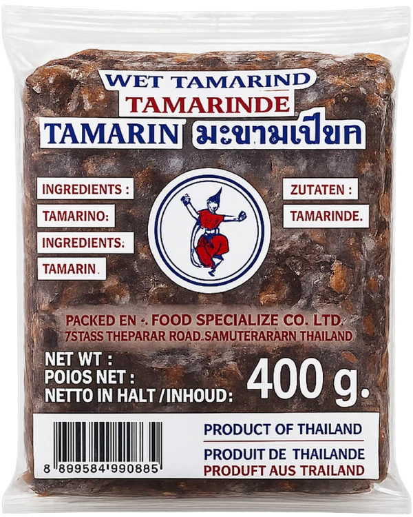 Pasta z Tamaryndowca Mielony Tamarynd Do Pad Thai KOSTKA Tamaryndowiec 400g THAI DANCER