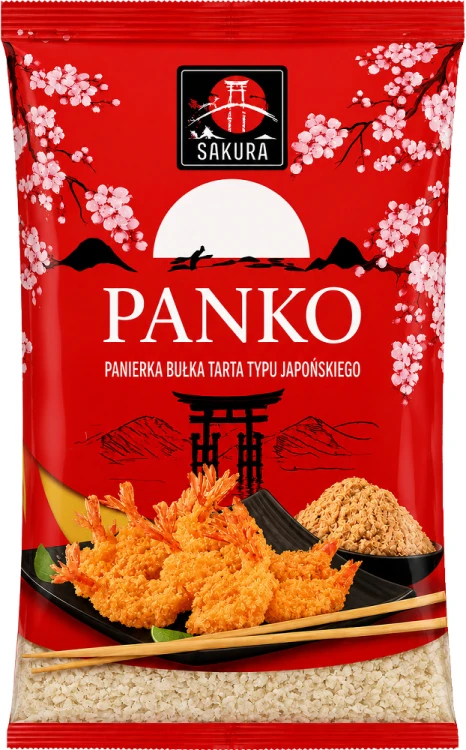 Chrupiąca Panierka Panko Do Mięsa i Krewetek Japońska Bułka Tarta 200g SAKURA