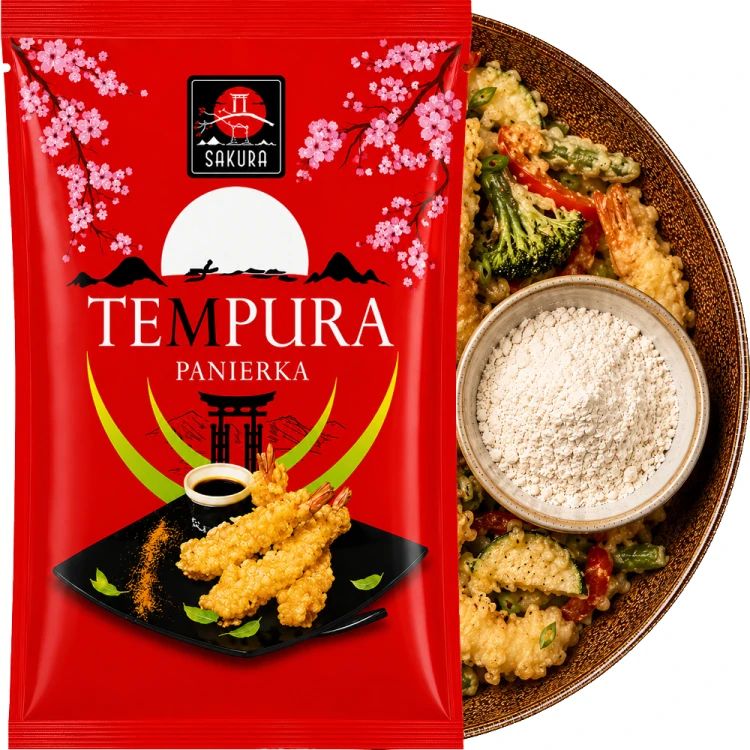 Mąka Panierka Mieszanka Japońska Tempura Do Krewetek Warzyw i Kurczaka 1kg 1000g SAKURA