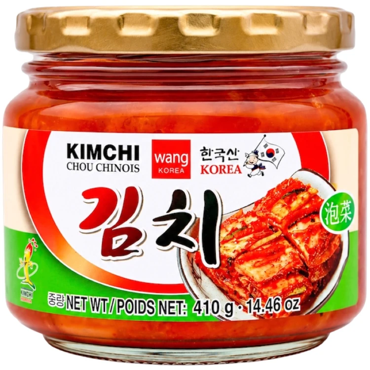 Koreańska Kapusta Kiszona Warzywa KIMCHI Świeże Ostre Probiotyki 410g WANG