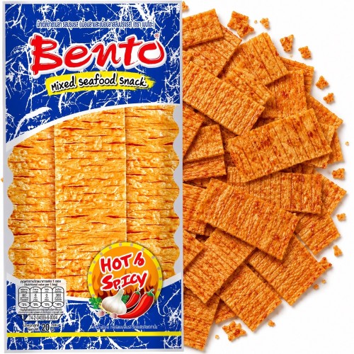 Tajska Przekąska Kałamarnica Ostra i Pikantna Snack Squid Hot And Spicy 20g BENTO