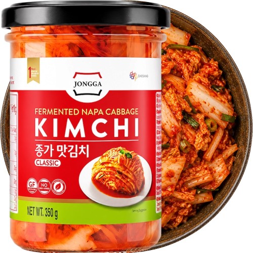 Koreańska Kapusta Kiszona Warzywa KIMCHI Świeże Ostre Probiotyki 350g JONGGA