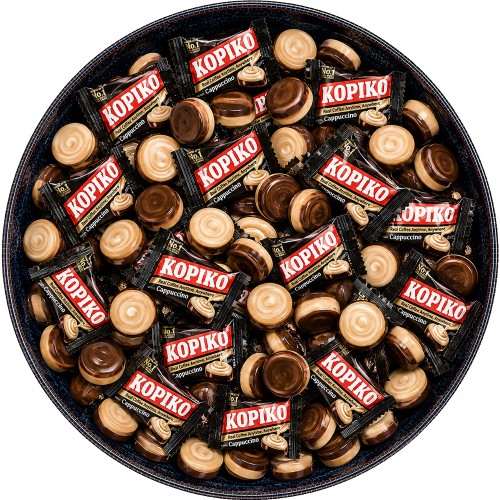 Cukierki Kawowe o Smaku CAPPUCCINO Kawa z Mlekiem Intensywny Smak 100g KOPIKO