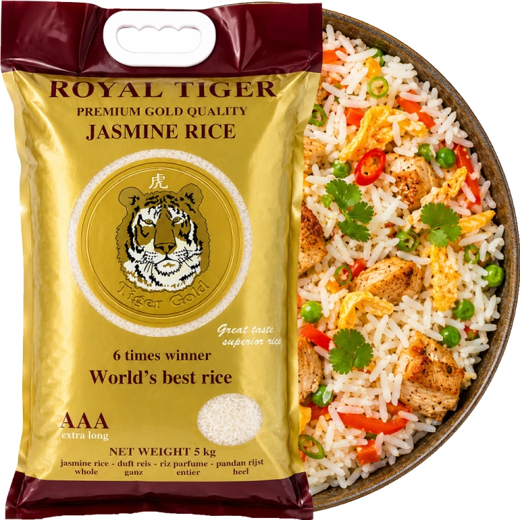 Ryż Jaśminowy Długoziarnisty PREMIUM GOLD Klasa Jakości AAA 5kg ROYAL TIGER