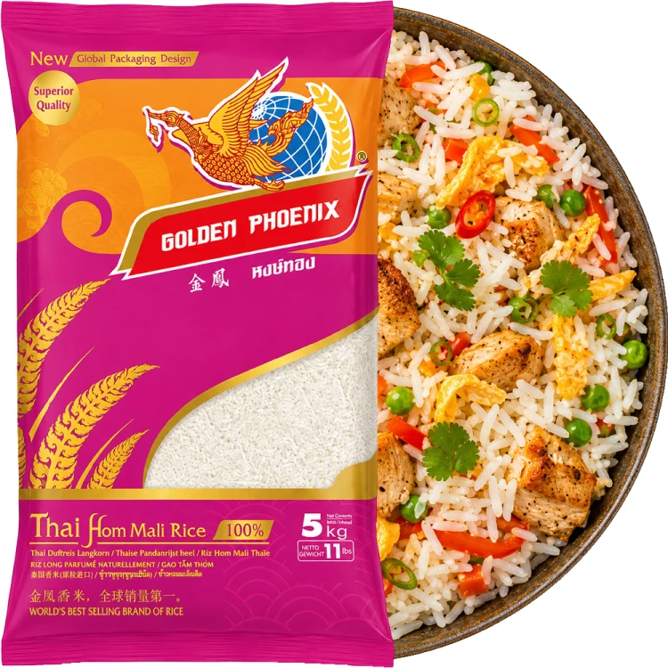 Tajski Ryż Jaśminowy Długoziarnisty Długie Ziarno 5kg 5000g GOLDEN PHOENIX