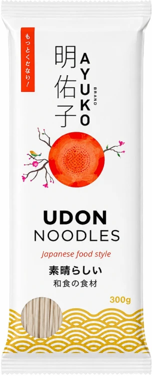 Makaron Azjatycki Pszenny Do Zupy UDON Suchy Porcjowany 300g AYUKO