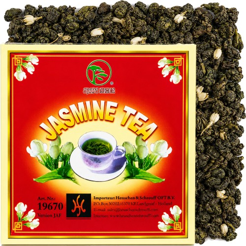 Chińska Zielona Zdrowa Herbata Jaśminowa Liściasta Aromat Jaśminu 500g GREETING PINE