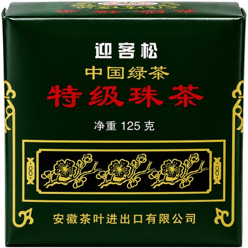 Chińska Zdrowa Zielona Herbata Liściasta Gunpowder 125g GREETING PINE